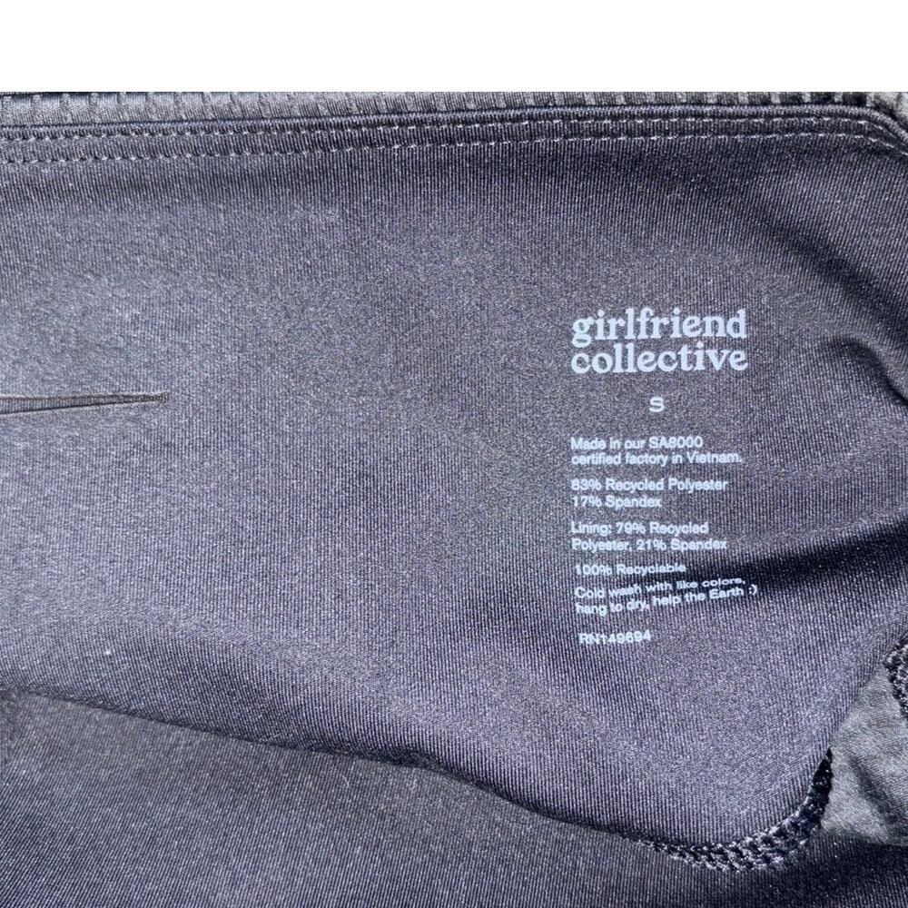 Girlfriend Collective Black Rib High-Rise Leggings Size: S - Picture 5 of 5